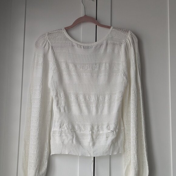 Emory Park White Crochet Top - Picture 2 of 3